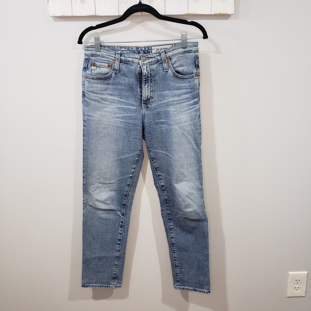 AG Isabella High Rise Straight Crop Jeans Size 28